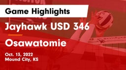 Jayhawk USD 346 vs Osawatomie Game Highlights - Oct. 13, 2022