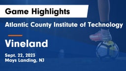 Atlantic County Institute of Technology vs Vineland  Game Highlights - Sept. 22, 2023