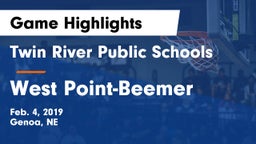 Twin River Public Schools vs West Point-Beemer  Game Highlights - Feb. 4, 2019