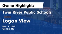 Twin River Public Schools vs Logan View  Game Highlights - Dec. 7, 2019