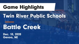 Twin River Public Schools vs Battle Creek  Game Highlights - Dec. 10, 2020