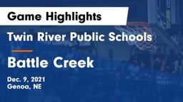 Twin River Public Schools vs Battle Creek  Game Highlights - Dec. 9, 2021