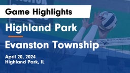 Highland Park  vs Evanston Township  Game Highlights - April 20, 2024