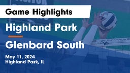 Highland Park  vs Glenbard South  Game Highlights - May 11, 2024