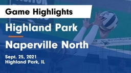 Highland Park  vs Naperville North Game Highlights - Sept. 25, 2021