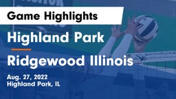 Highland Park  vs Ridgewood  Illinois Game Highlights - Aug. 27, 2022