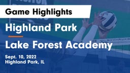 Highland Park  vs Lake Forest Academy Game Highlights - Sept. 10, 2022