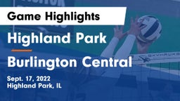Highland Park  vs Burlington Central Game Highlights - Sept. 17, 2022