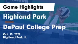 Highland Park  vs DePaul College Prep  Game Highlights - Oct. 15, 2022