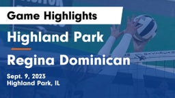 Highland Park  vs Regina Dominican  Game Highlights - Sept. 9, 2023