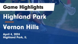 Highland Park  vs Vernon Hills  Game Highlights - April 4, 2024