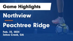 Northview  vs Peachtree Ridge  Game Highlights - Feb. 23, 2024