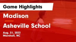 Madison  vs Asheville School Game Highlights - Aug. 31, 2022