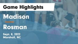 Madison  vs Rosman  Game Highlights - Sept. 8, 2022