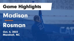 Madison  vs Rosman  Game Highlights - Oct. 4, 2022