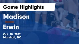 Madison  vs Erwin  Game Highlights - Oct. 10, 2022