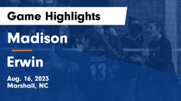Madison  vs Erwin  Game Highlights - Aug. 16, 2023