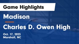 Madison  vs Charles D. Owen High Game Highlights - Oct. 17, 2023