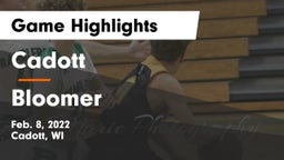 Cadott  vs Bloomer  Game Highlights - Feb. 8, 2022