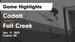 Cadott  vs Fall Creek  Game Highlights - Jan. 17, 2023