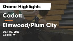 Cadott  vs Elmwood/Plum City  Game Highlights - Dec. 28, 2023