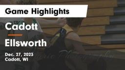 Cadott  vs Ellsworth  Game Highlights - Dec. 27, 2023