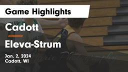 Cadott  vs Eleva-Strum  Game Highlights - Jan. 2, 2024