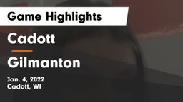 Cadott  vs Gilmanton Game Highlights - Jan. 4, 2022