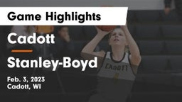 Cadott  vs Stanley-Boyd  Game Highlights - Feb. 3, 2023