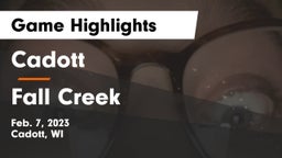 Cadott  vs Fall Creek  Game Highlights - Feb. 7, 2023