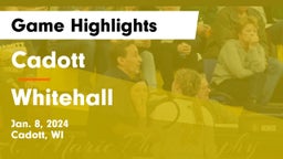 Cadott  vs Whitehall  Game Highlights - Jan. 8, 2024