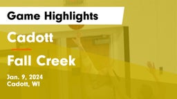 Cadott  vs Fall Creek  Game Highlights - Jan. 9, 2024