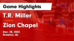 T.R. Miller  vs Zion Chapel  Game Highlights - Dec. 28, 2023