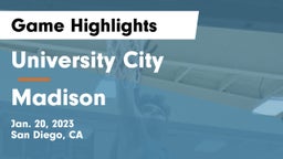 University City  vs Madison  Game Highlights - Jan. 20, 2023
