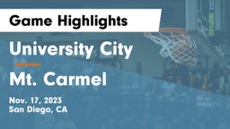 University City  vs Mt. Carmel  Game Highlights - Nov. 17, 2023