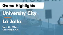 University City  vs La Jolla  Game Highlights - Jan. 11, 2024