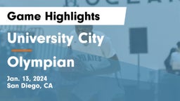 University City  vs Olympian  Game Highlights - Jan. 13, 2024