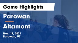 Parowan  vs Altamont  Game Highlights - Nov. 19, 2021