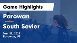 Parowan  vs South Sevier  Game Highlights - Jan. 25, 2023