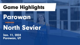 Parowan  vs North Sevier  Game Highlights - Jan. 11, 2024