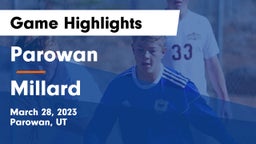 Parowan  vs Millard  Game Highlights - March 28, 2023