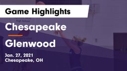 Chesapeake  vs Glenwood  Game Highlights - Jan. 27, 2021