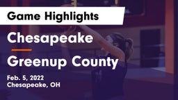 Chesapeake  vs Greenup County  Game Highlights - Feb. 5, 2022