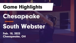 Chesapeake  vs South Webster  Game Highlights - Feb. 18, 2023