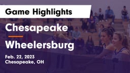 Chesapeake  vs Wheelersburg  Game Highlights - Feb. 22, 2023