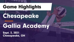 Chesapeake  vs Gallia Academy Game Highlights - Sept. 2, 2021