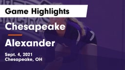 Chesapeake  vs Alexander  Game Highlights - Sept. 4, 2021