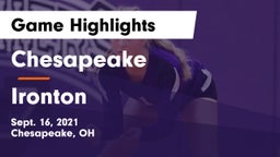 Chesapeake  vs Ironton  Game Highlights - Sept. 16, 2021