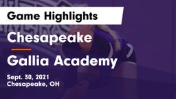 Chesapeake  vs Gallia Academy Game Highlights - Sept. 30, 2021