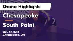 Chesapeake  vs South Point  Game Highlights - Oct. 12, 2021